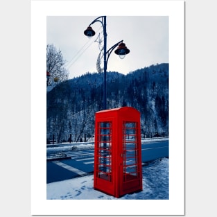 telephone box Posters and Art